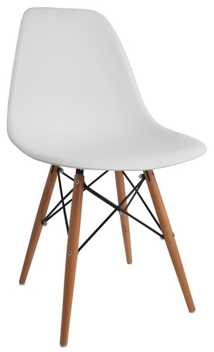CADEIRA CHARLES EAMES DKR MADEIRA - Assento Branco